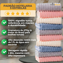 Kit Toalhas Premium Algodão Turco | Kit 10 Banhão + 10 Rosto (BRINDE)