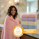 Kit Toalhas Premium Algodão Turco | Kit 10 Banhão + 10 Rosto (BRINDE)