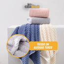 Kit Toalhas Premium Algodão Turco | Kit 10 Banhão + 10 Rosto (BRINDE)