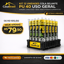 Kit 12 Selante PU 40 Uso Geral – Vedação Profissional Anti Infiltração