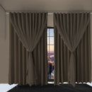 cortina blackout Ana quarto de janela 3,00 x 2,70 marrom