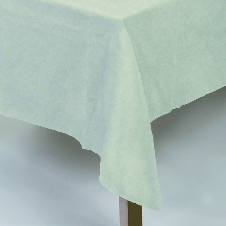 Toalha De Mesa Jacquard Neo Classico Arabesco 160x320 Bege Camesa