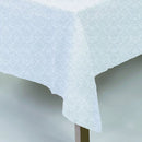 Toalha De Mesa Jacquard Neo Classico Arabesco 160x240 Branco Camesa