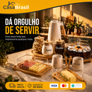 (V2) Kit Completo Mesa Posta em Bambu Premium com Garrafa de Brinde