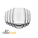 Kit com 15 Potes Herméticos de Vidro +10 Copos Aruba de Brinde