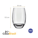 Kit com 15 Potes Herméticos de Vidro +10 Copos Aruba de Brinde