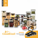 EcoLock™ - Kit Potes Herméticos Premium + Etiquetas e Caneta Marcadora de Brinde