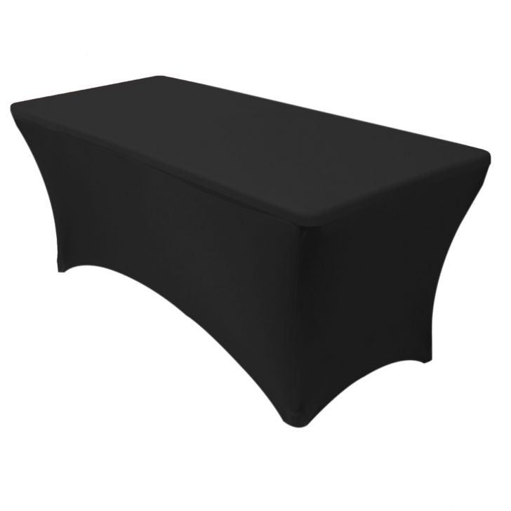 Capa Spandex para mesa 1,83m x 75 cm preta