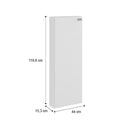 Armário Multiuso Organizador 1 Porta Branco Carraro