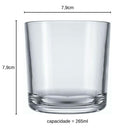 Jogo de 12 Copos de Vidro para Whisky Bar Rocks 265ml Nadir