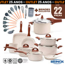 Jogo Completo 9 Panelas Ceramic Вrіnох® Life Smart Plus + 13 Utensílios de BRINDE