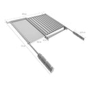 Grelha Inox Para Churrasco Com Coletor de Gordura E Chapa Au