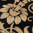 Tapete Marbella Floral Preto 148x200 cm Rayza