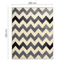 Tapete Herat Export Retangular Polipropileno (200x250) Preto