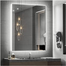 Espelho lapidado bisotê Iluminado com LED Frio - 60x70cm