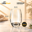 Kit com 15 Potes Herméticos de Vidro +10 Copos Aruba de Brinde