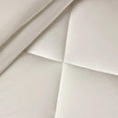 Kit de Cama 1000 Fios Cetim 100% Algodão Egípcio Mirtina Branco/Legno - Lençóis + Fronhas + Edredom